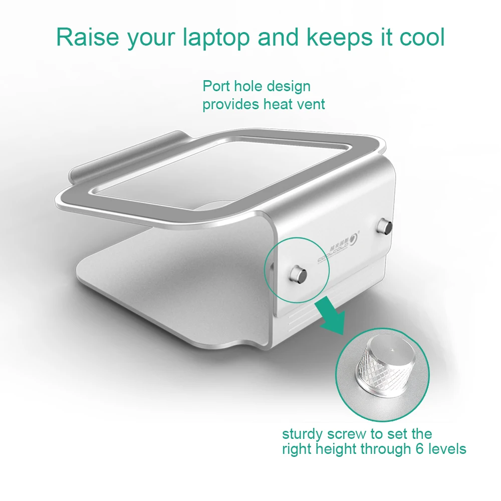 Алюминиевый охлаждающий держатель для ноутбука Подставка для ноутбука 12 ''15,6'' ноутбук Macbook Air Pro samsung ноутбук кулер