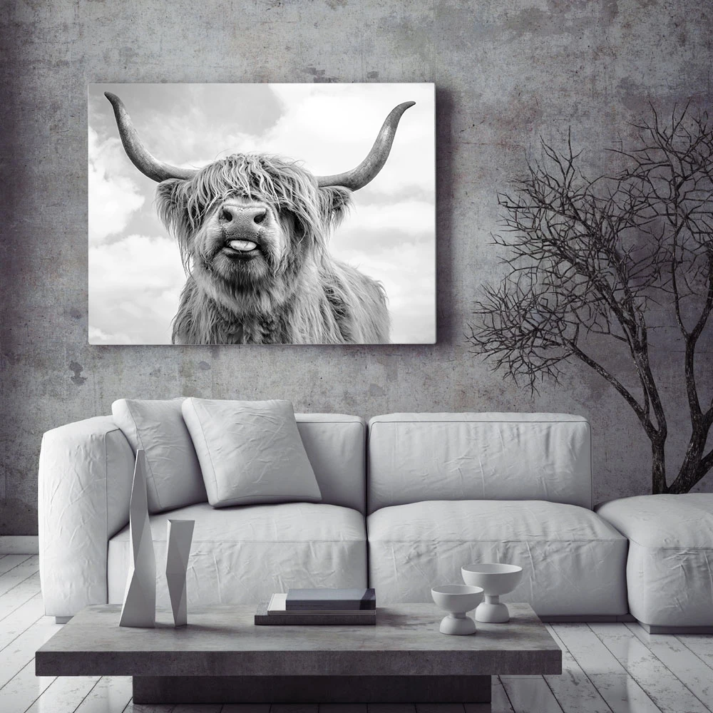 Nordic-Decoration-Highland-Cow-Cattle-Wall-Art-Canvas-Poster-And-Print-Animal-Canvas-Painting-Picture-For (1)