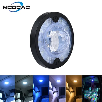 

Car Ceiling Roof Lamp Voice Control Atmosphere Light Reading Light Disco Magic Stage Effect Lights LED Car Roof Magnet Interior