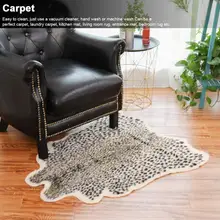 100x94 см ковер с леопардовым принтом, искусственный плюшевый ковер, ковер для дома, спальни