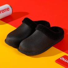 Новинка года; женская зимняя обувь; водонепроницаемая обувь; уличные домашние тапочки на плоской подошве; сохраняющие тепло удобные лоферы; пара прогулочных туфель