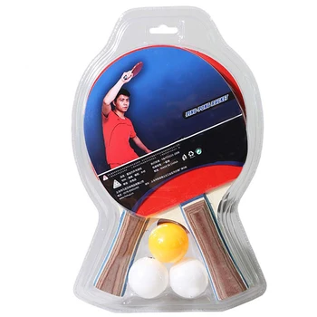 

Table Tennis 2 Player Set 2 Table Tennis Bats Rackets With 3 Ping Pong Balls Soft Lightweight And Flexible Sponge
