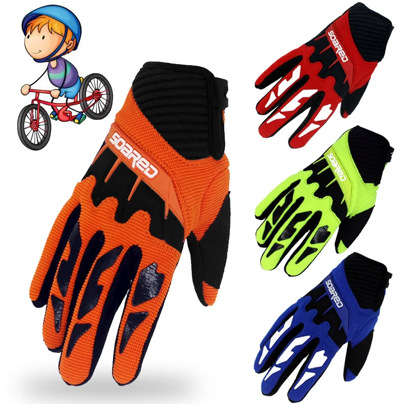 Детские перчатки лыжные, полный палец, регулируемые быстросъемные перчатки для рук, наружные аксессуары для спортивной одежды, 3-12 лет LQ4857