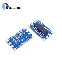 10 pçs/lote mini max3232 rs232 para ttl porta serial conversor de folhas módulo escova conector max232 placa intermitente para arduino