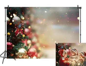 

christmas new year background xmas tree children family photography backdrop