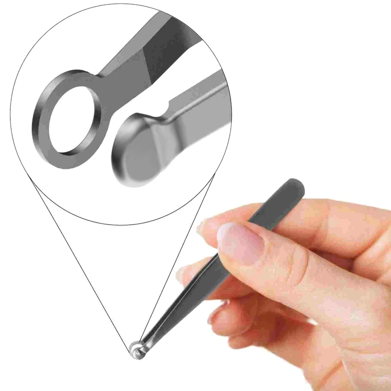 Manual Nose Hair Trimmer - Trim Nostril Ear Sideburn Moustache Beard Eyebrow and Facial Hair Using