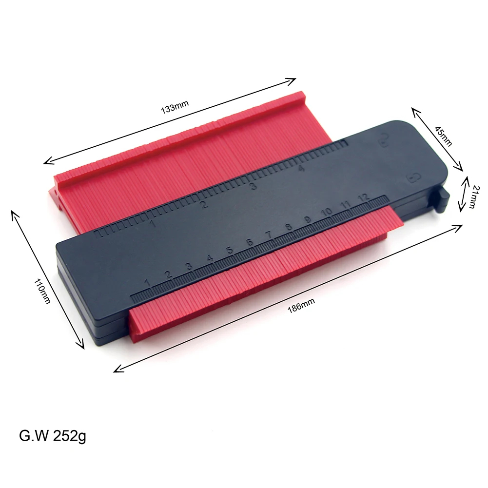 

Tiles General Tools Contour Plastic Gauge Contour Profile Duplicator Tiling Laminate Tiles Edge Shaping Tool for Woodworking