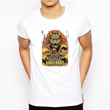 Mad max принт Повседневная мужская футболка с круглым вырезом футболки модные мужские топы мужская футболка с коротким рукавом MR9179