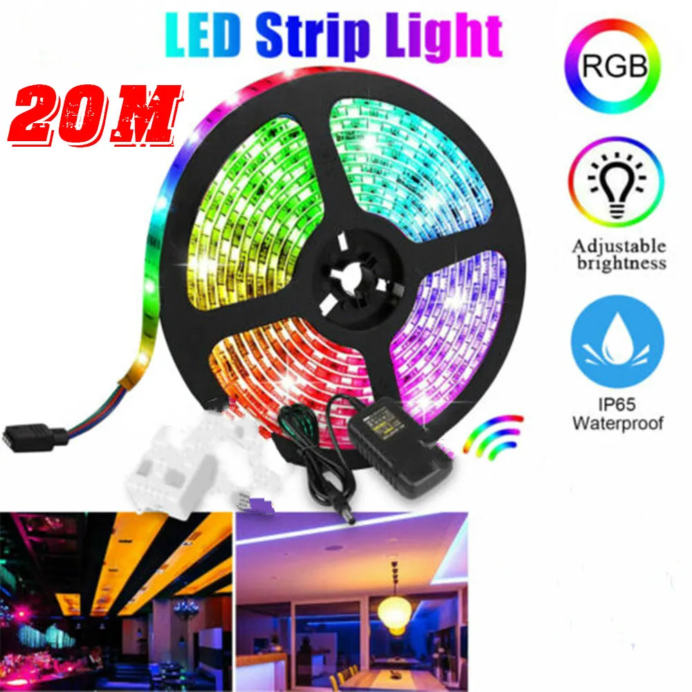 

Smart Pixel LED Light Controller, 8 Modes, Dimmable, Timer, Self-Adhesive, Cuttable, Waterproof,Strip Lights for TV