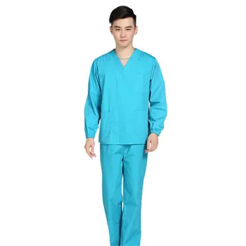 

Hospital Men Medical Nursing Scrubs Clothes Dental Lab Coat Surgical Suit Medical-clothing Medical Sets Pharmacy Uniforms