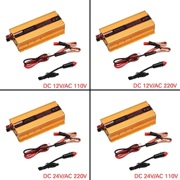 

6000W Car Power Inverter 12/24V To AC 220/110V Converter USB Modified Sine Wave Overload Conversion Sturdy Protection High