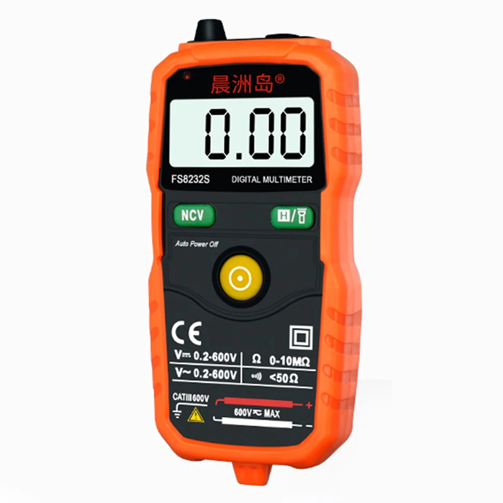 

NCV Auto Switch Digital Multimeter AC/DC Voltage Ohm Meter Flash light Back light Large Screen Measuring Instrument Tools