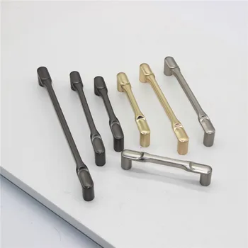 

KK&FING European Simple Nickel brushed Zinc Alloy Kitchen Cabinet Door Handles Cupboard Wardrobe Door Pulls Furniture Hardware