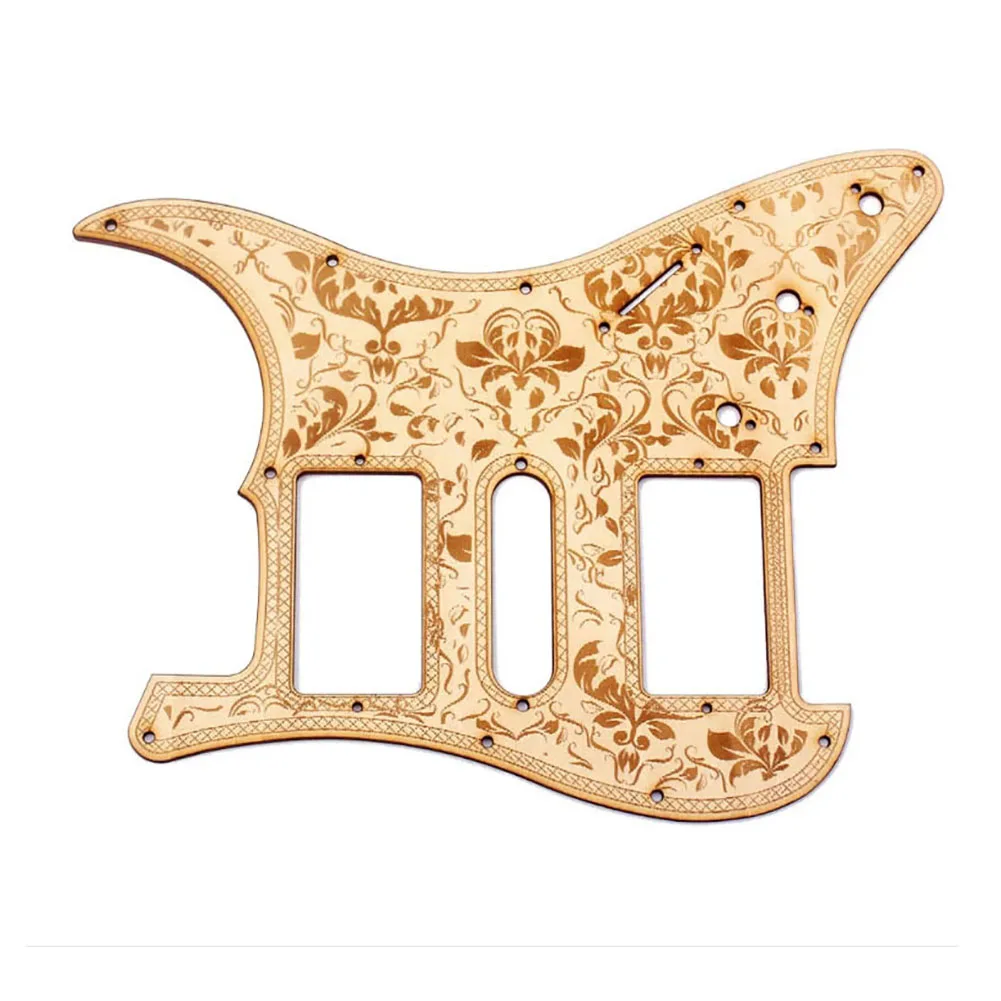 Деревянная Гитара Pickguard клена с декоративным цветочным узором гитарное защитное покрытие для Fender ST электрогитары - Цвет: As Shown