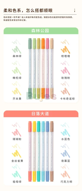 Japan MIDORI Coloring with Watercolor Pens for Children's Painting Art  Supplies Colorful and Bright Drawing Set