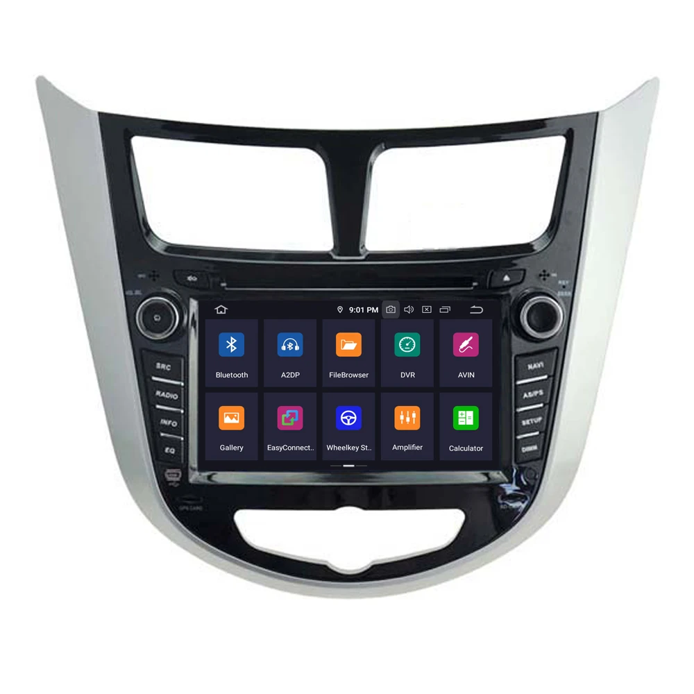Clearance RoverOne Car Multimedia Player For Hyundai Verna Solaris Accent I25 Android 9.0 Touch Screen Radio Stereo DVD GPS Head Unit 2