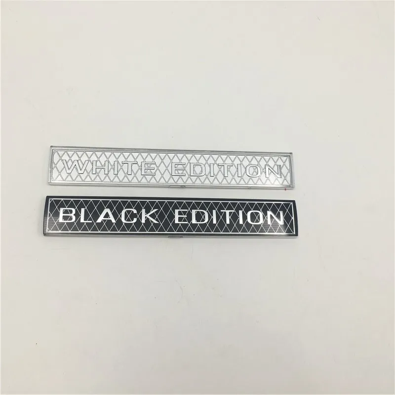 

2008-2019 For Toyota Land Cruiser HighLander Rear Trunk White Black Edition Emblem Logo Nameplate Decal