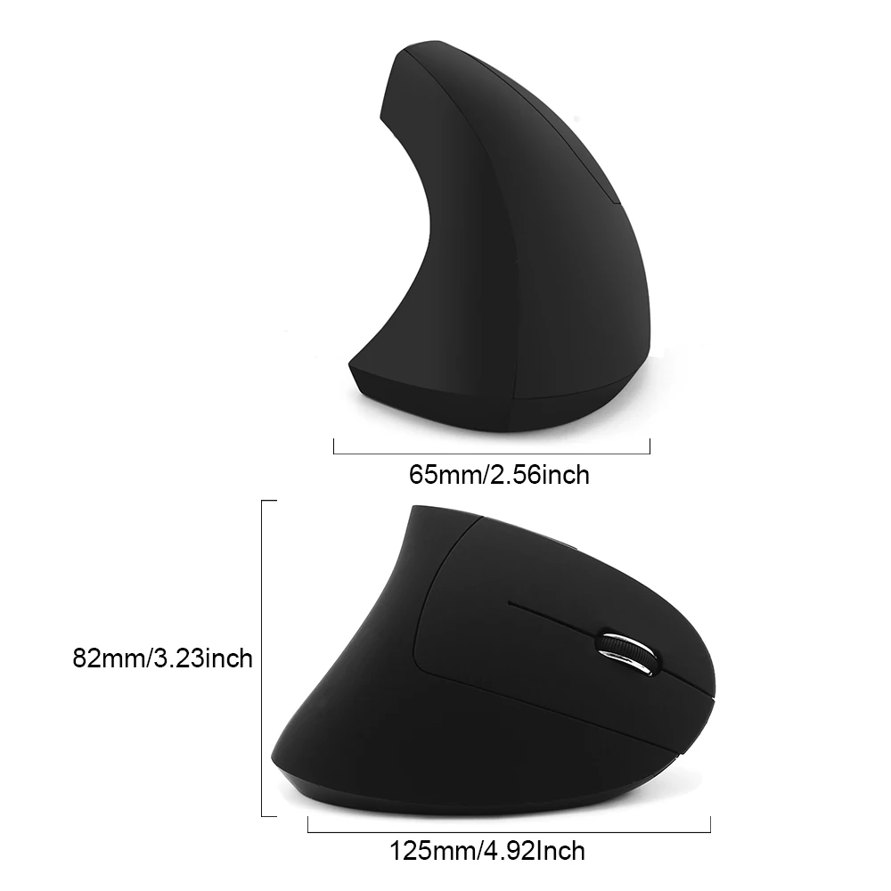 CHYI Wireless Vertical Mouse Ergonomic Computer Gaming Mice 800/1200/1600DPI USB Optical Mouse Gamer With Mouse Pad Kit For PC best computer mouse