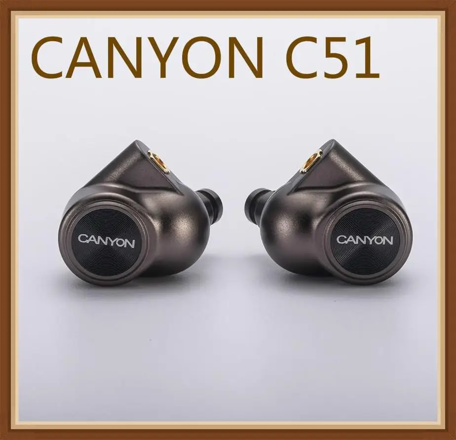 CANYON C51 Knowles DD 4BA Hifi Music HD Monitor DJ Studio Stage CNC Metal Deep Bass MMCX Audiophile Earphones Earbuds