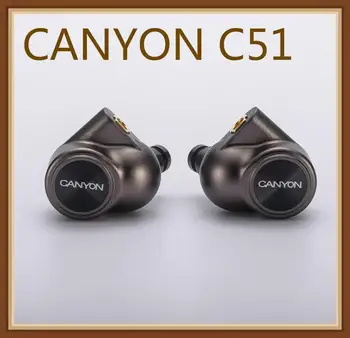 

CANYON C51 Knowles DD+4BA Hifi Music HD Monitor DJ Studio Stage CNC Metal Deep Bass MMCX Audiophile Earphones Earbuds