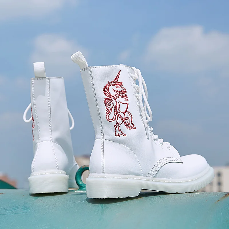 womens boots lace up low heel