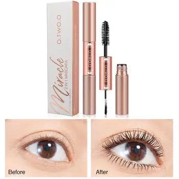 

O.TWO.O 4D Silk Fiber Eyelash Mascara Curling Fluffy Lasting Color Extension MascaraNot Black Lashes Crumble Dry Waterproof J8Y9