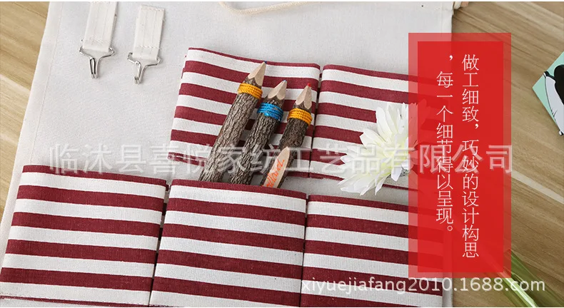 Новые продукты креативные хлопчатобумажные льняные ткани Висячие хранение, портфель для хранения крюк tiao wen kuan дверь задний висячий мешок
