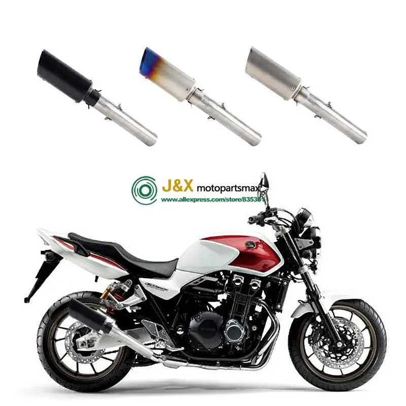Мотоцикл полный системы глушитель Escape дБ убийца слипоны для Honda CB1300 CB 1300 среднего контакта трубы 2003 до 2013