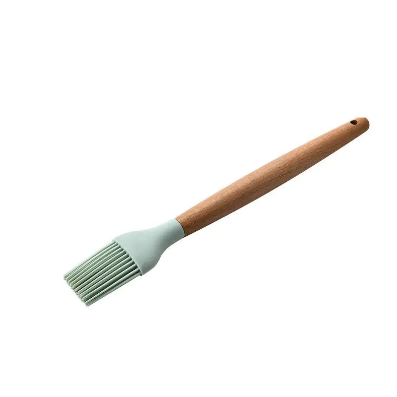12 шт. силиконовые инструменты для выпечки набор с деревянной ручкой вращающийся Пинцет термостойкий шпатель ложка с ящиком для хранения кухонные маленькие инструменты - Цвет: 5