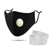 1Pcs Fashion Respirator Mask with Breathing Valve Washable Cotton Activated Carbon Filter PM2.5 Mouth Masks Anti Dust Allergy 1
