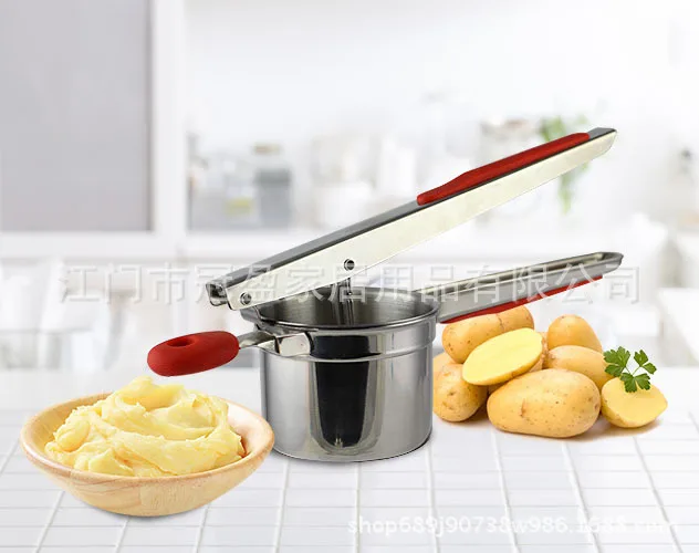 Promotion(Changeable Negative Film) High Quality Stainless Steel Potato Extruder Manual Juice Extractor Potato Mash Fruit Juice