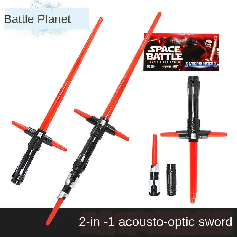 Star Wars de Hasbro retráctil sable de luz para los niños intermitente espadas láser flash palos Venta caliente juguetes para regalos de Año Nuevo
