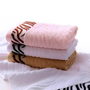 

Tiger Pattern Bamboo Fiber Bath Towel Washcloth Tiger Pattern Absorbent