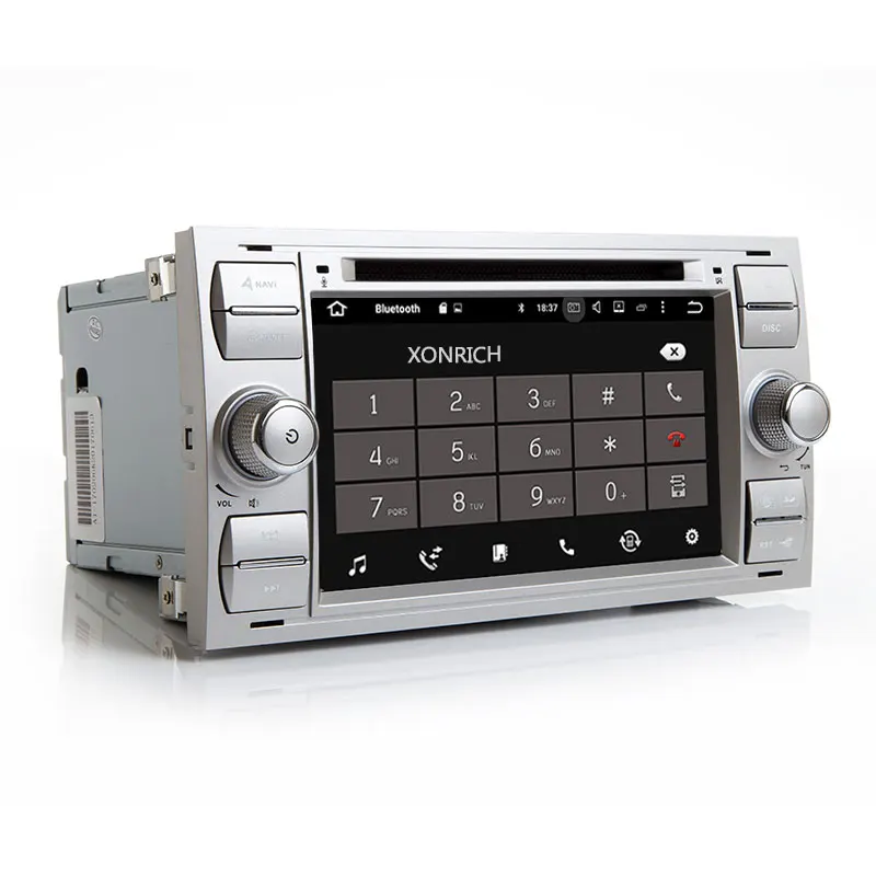 Best 2 din Android 8.1 Car DVD Multimedia Player For Ford Focus 2 mk2 Mondeo 4 Transit Connect S-MAX C-MAX Kuga Car Radio Navigation 3