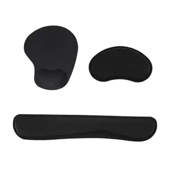 

Memory Cotton Keyboard Wrist Res Mouse Support Wrist Care Comfort Mouse Pad Ergonomic Memory Cotton For Games Office Laptop #N