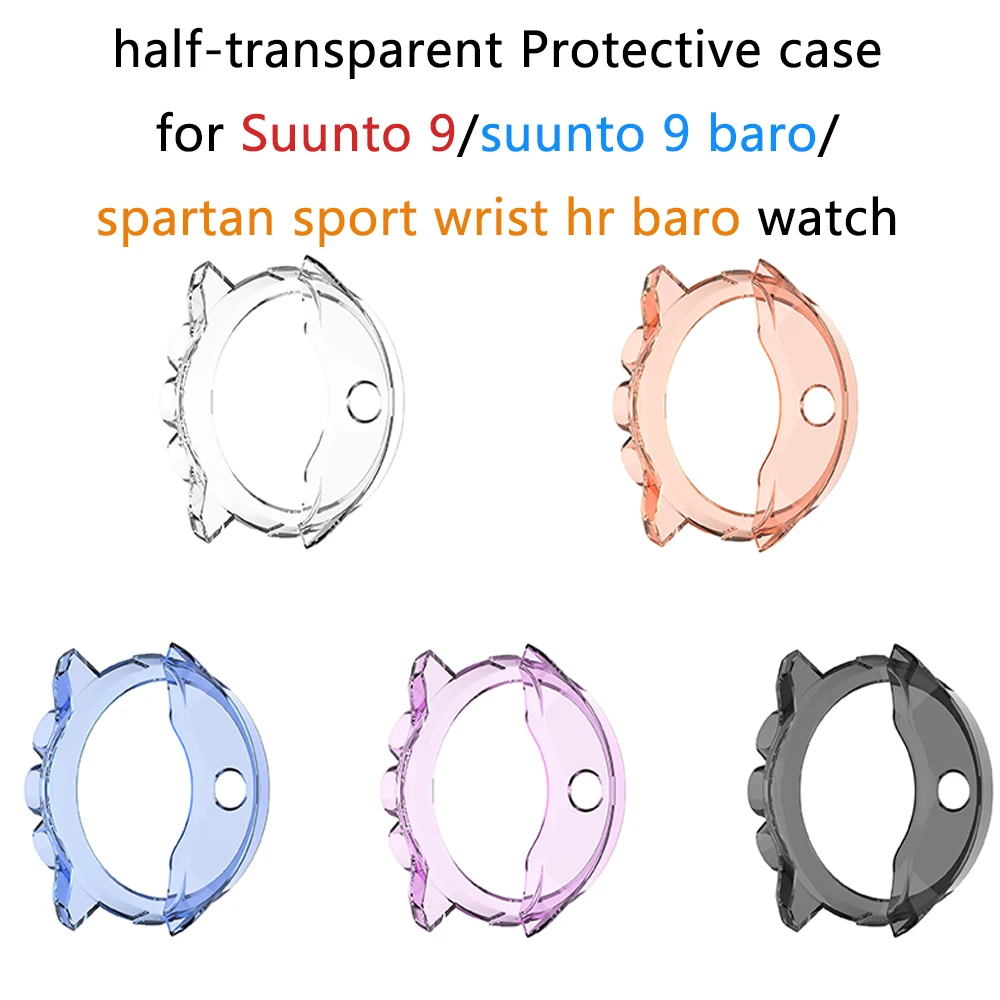 Мягкий ТПУ чехол с полной защитой экрана защитный для Suunto 9 Spartan Sport браслет HR Baro
