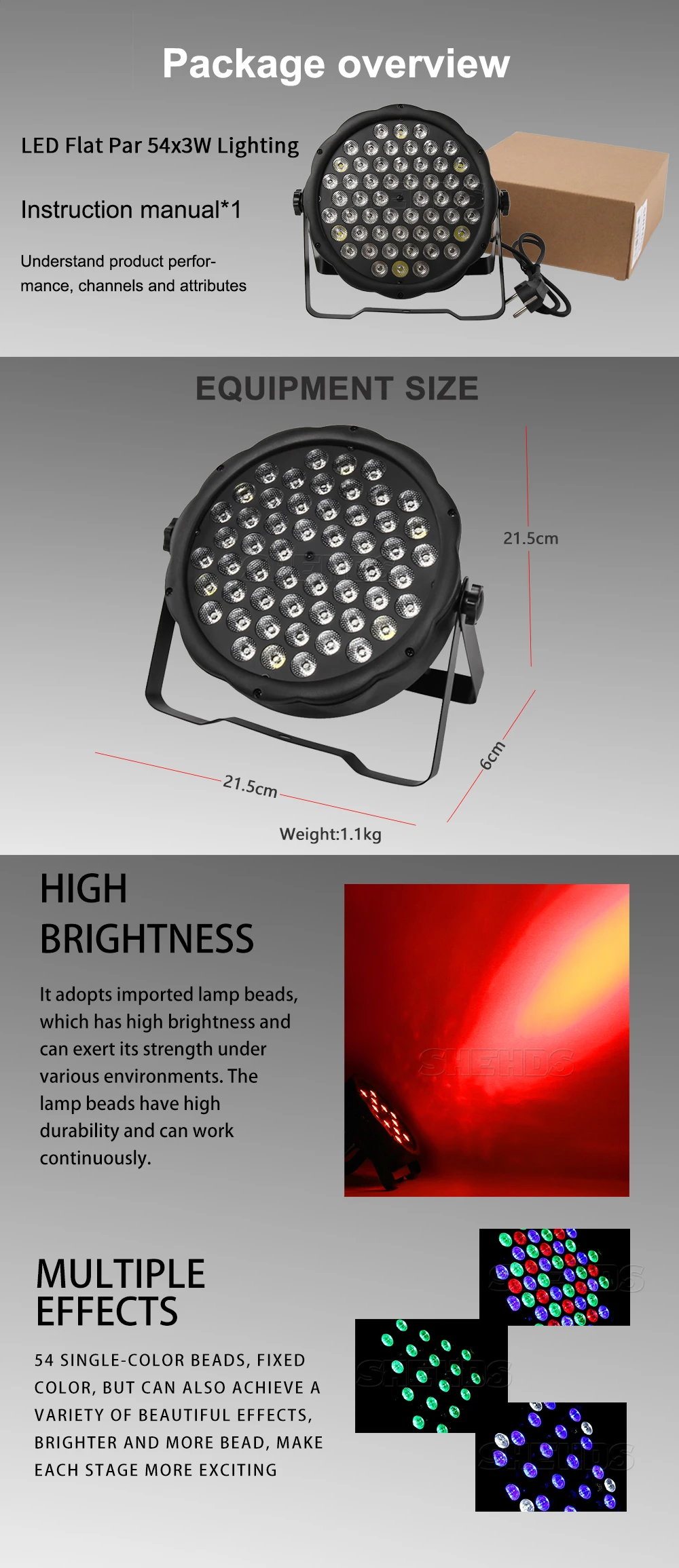 Алюминиевый сплав светодиодный Par 54x9 Вт RGB ветряная мельница освещение может Par Светодиодный прожектор Dj проектор мыть освещение сценическое освещение