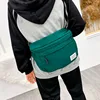 Riñonera estilo Harajuku Hip Hop Unisex, bolso de hombro de lona de gran capacidad, cruzado ► Foto 3/6