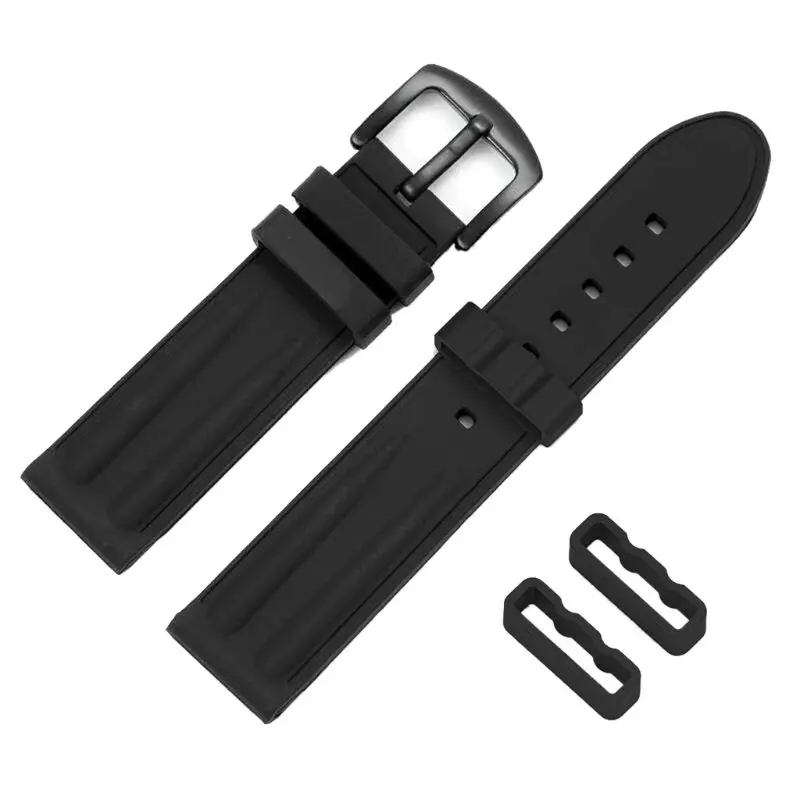 

6PCS Soft Silicone Watch Band Loop Rings Watchband Buckle Holder for 28MM Garmin Forerunner 235/220/230/620/630/735XT/235Lite