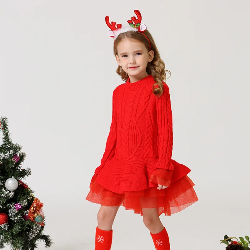 New Autumn Winter Clothe Girls knitted Sweater Children Pullovers Sweaters Kids Girl Clothes outfits | Детская одежда и обувь