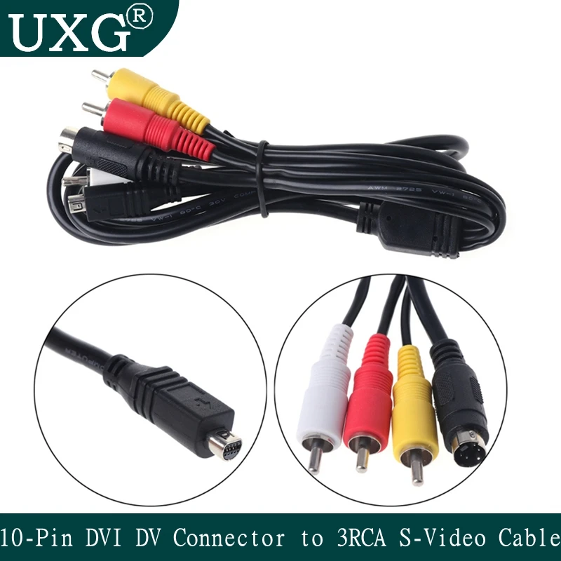Cavo Av Di Alta Qualità Connettore Dvi Dv A 10 Pin A 3 Rca S-Video Per Videocamera Sony Dcr Handycam Fotocamera Digitale Vmc-15Fs A/V