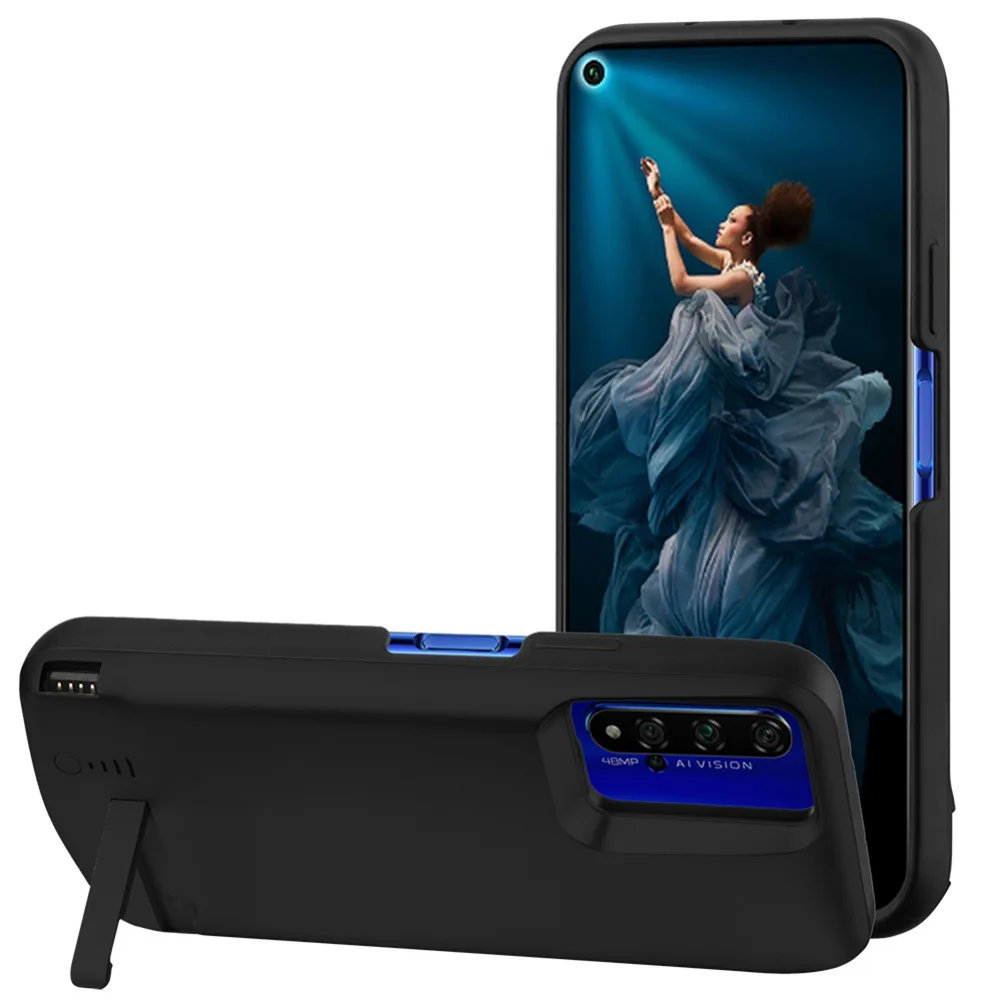 5000 мАч для huawei Honor 20 20 Pro Чехол для аккумулятора умный ABS телефон стенд зарядное устройство чехол power Bank для huawei Honor 20 Pro