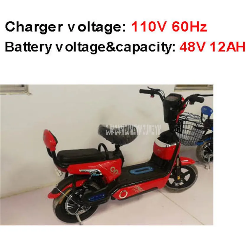 Электрический велосипед для родителей и детей, 48 В, 12AH/20AH с корзиной для домашних животных, детское сиденье для велосипеда, мощный городской/Дорожный электрический велосипед, электровелосипед - Цвет: 12AH Red 110VCharger