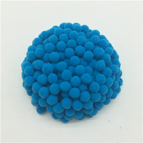 41 blue 350 шт 10 мм маленькие разноцветные DIY украшения помпон меховой шарик плюшевый шар материал ручной работы раннего обучения креативный шарик ручной работы - Цвет: 41 blue