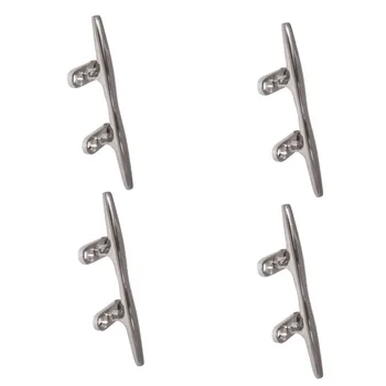 

Boat Rope Cleat Marine 4Pcs Silver 150mm Slimline Deck Replacement Set