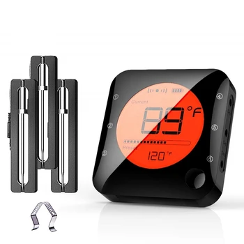 

Wireless Bluetooth Meat Thermometer for Grilling,Digital Instant Read Meat Thermometer with 3 Probes for Cooking BBQ