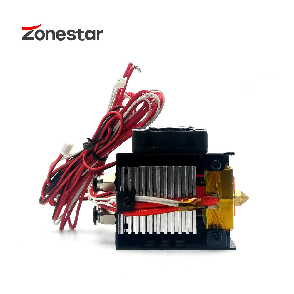 ZONESTAR двойной экструдер два сопла 2 в 2/1-OUT камбала Hotend 1,75 мм нити общий нагреватель для M8 D805S Z5 Z8 Z9 Z10