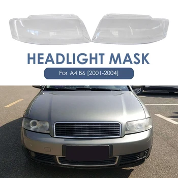 

Headlight Head Light Lamp Shell Car Head Light Lamp Lens Shell Cover For- A4 B6 2001-2004 8E0941029C 8E0941030C