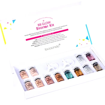 

5/8ml Glow Skin Cream Meso Kit White Brightening Serum With Dropper Natural Nude Concealer Shrink Pores Skin Whiteing Foundation