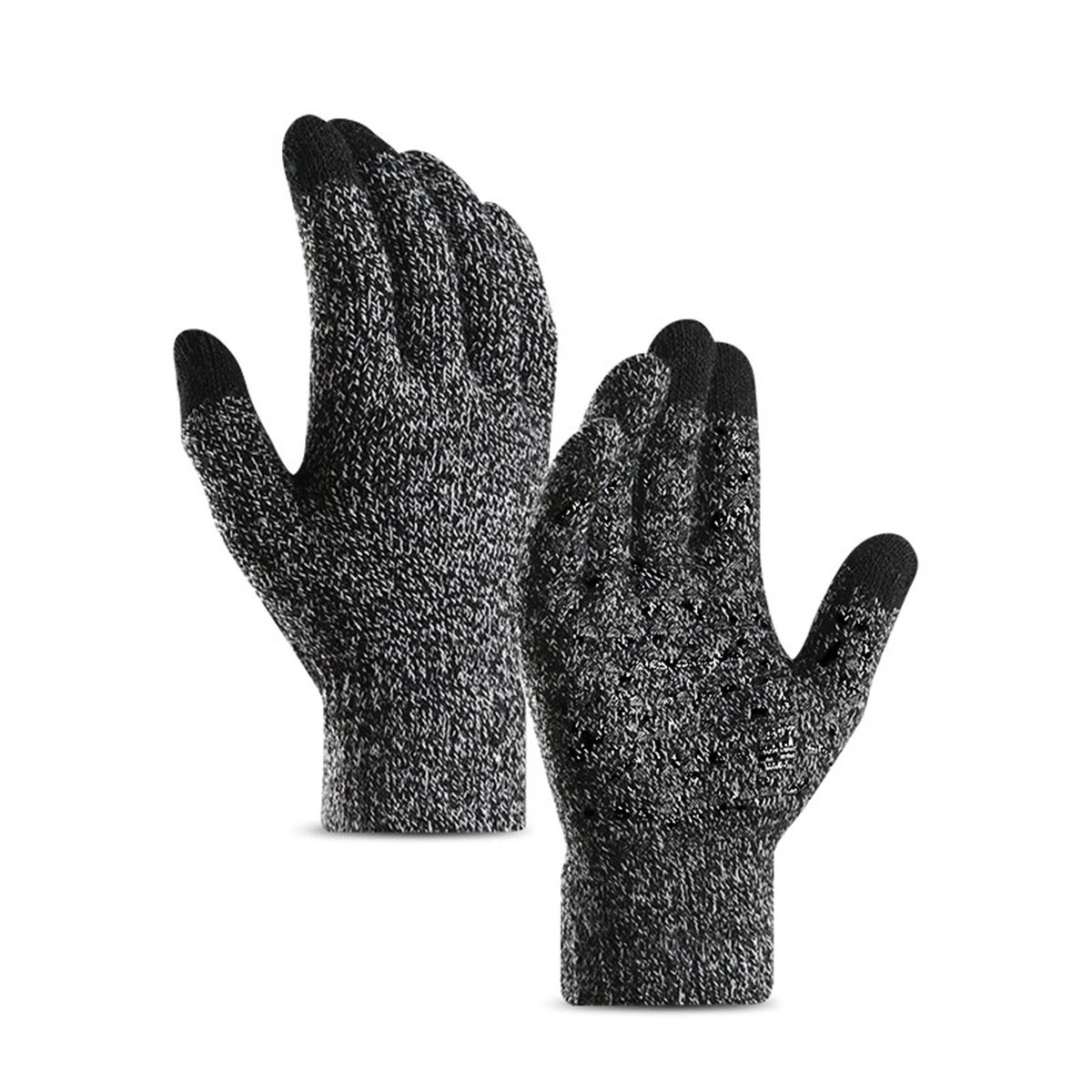 HIRIGIN Мужские Женские Зимние перчатки для сенсорного экрана для смартфона планшета Полный палец варежки теплые рощи - Цвет: B